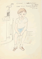 曽我英彦 「スペイン・オレンセ少年の町」1974年